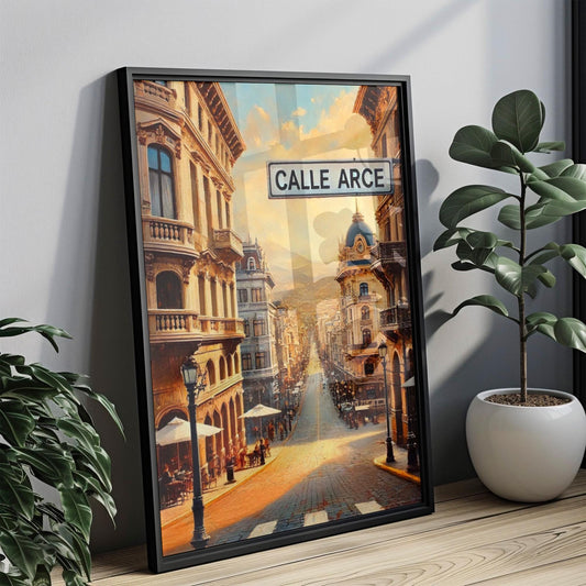 Bolivia La Paz Calle Arce Wall Art Print – Vintage Travel Poster & Home Decor, Perfect Gift or Housewarming Idea