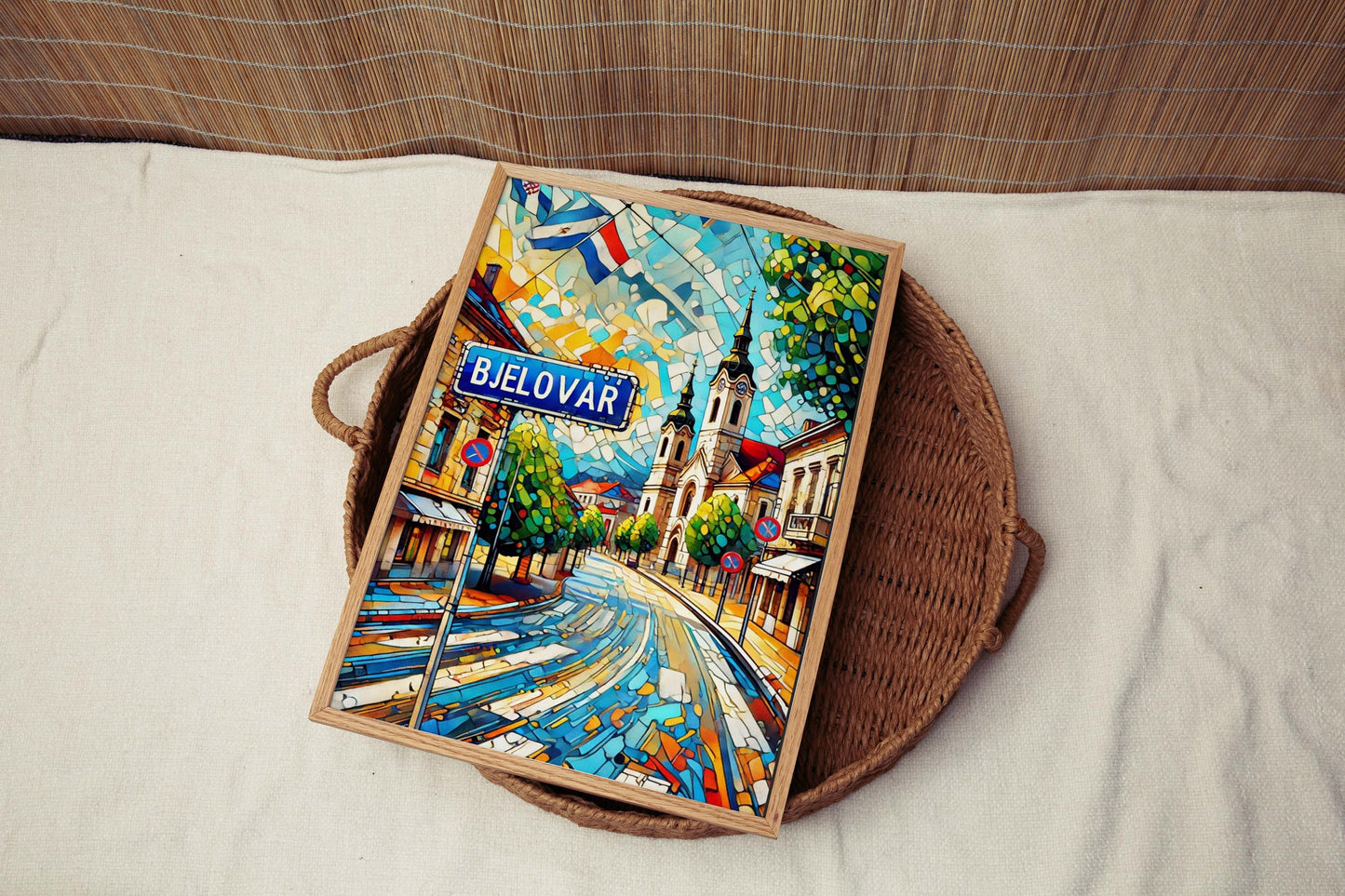 Bjelovar Art Print - Croatian City Wall Art Travel Poster, Europe Home Decor, Housewarming Gift & Bjelovar Travel Souvenir