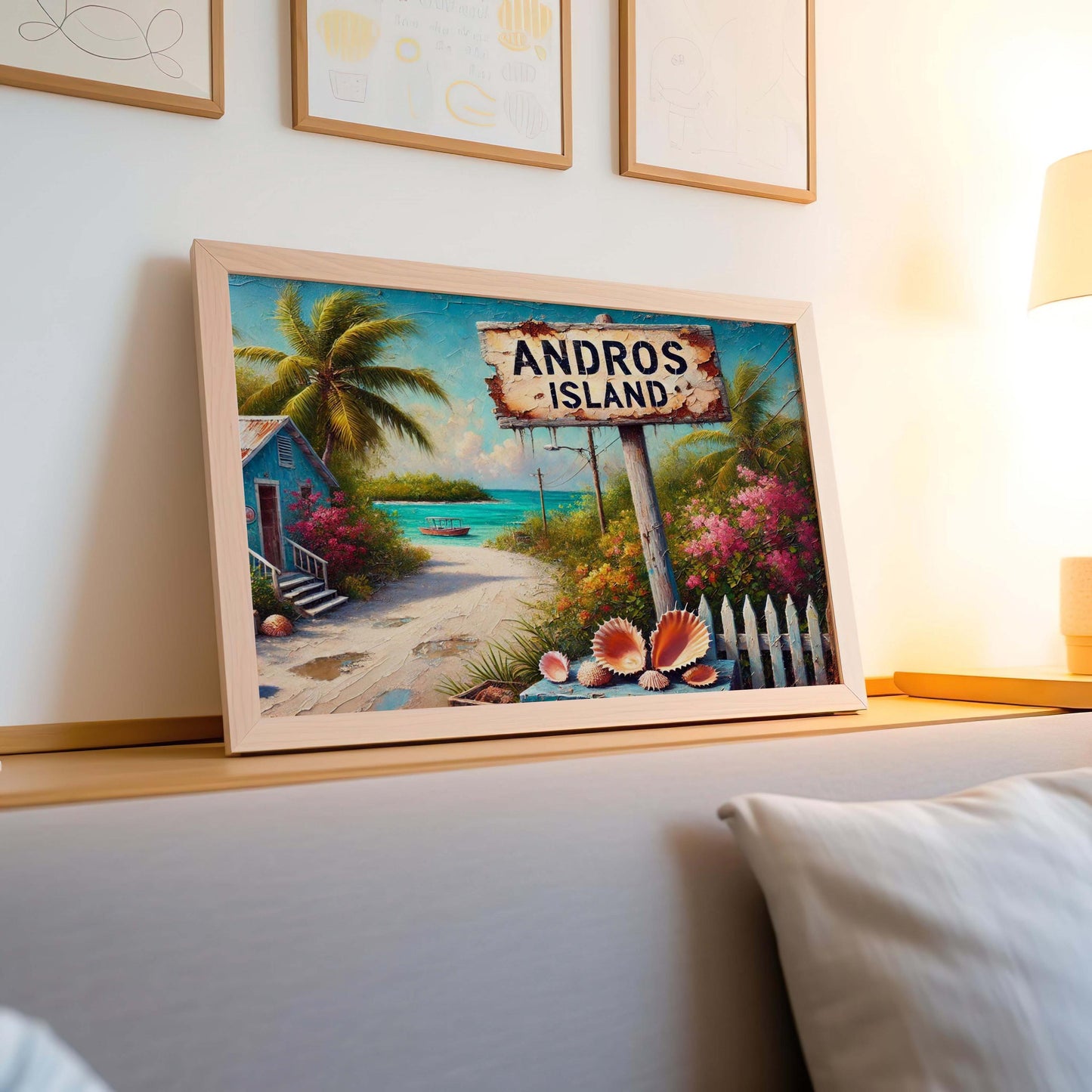 Andros Island Bahamas Art Print: Tropical Coastal Decor