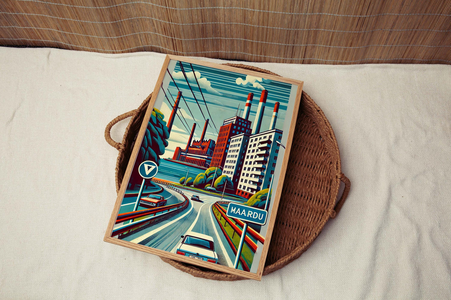 Maardu Art Wall Print – Estonia City Travel Poster, European Artwork, Housewarming Gift, Maardu Wall Decor, Estonian Travel Print