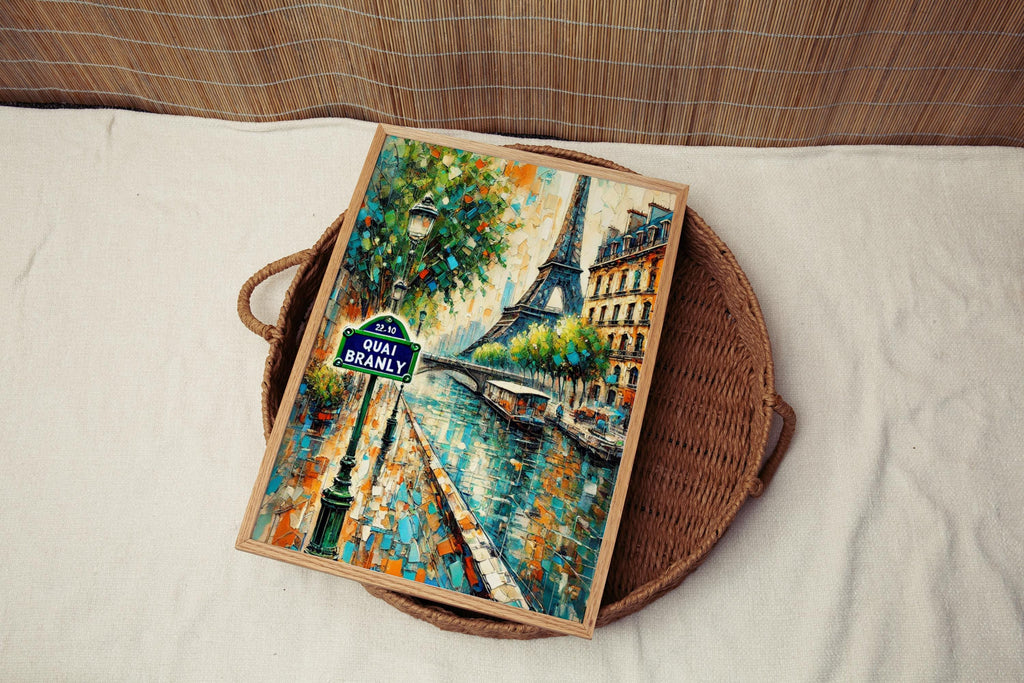 Quai Branly Wall Art Paris Print France Art Travel Poster Museum-Inspired Home Decor Gift for Francophiles and Museum Lovers
