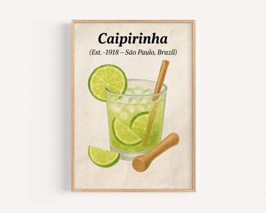 Caipirinha Cocktail Artwork