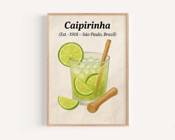 Caipirinha Cocktail Print