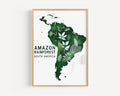 Amazon Rainforest Wall Art – South America Travel Print, Nature Home Decor, Unique Housewarming & Gift Idea