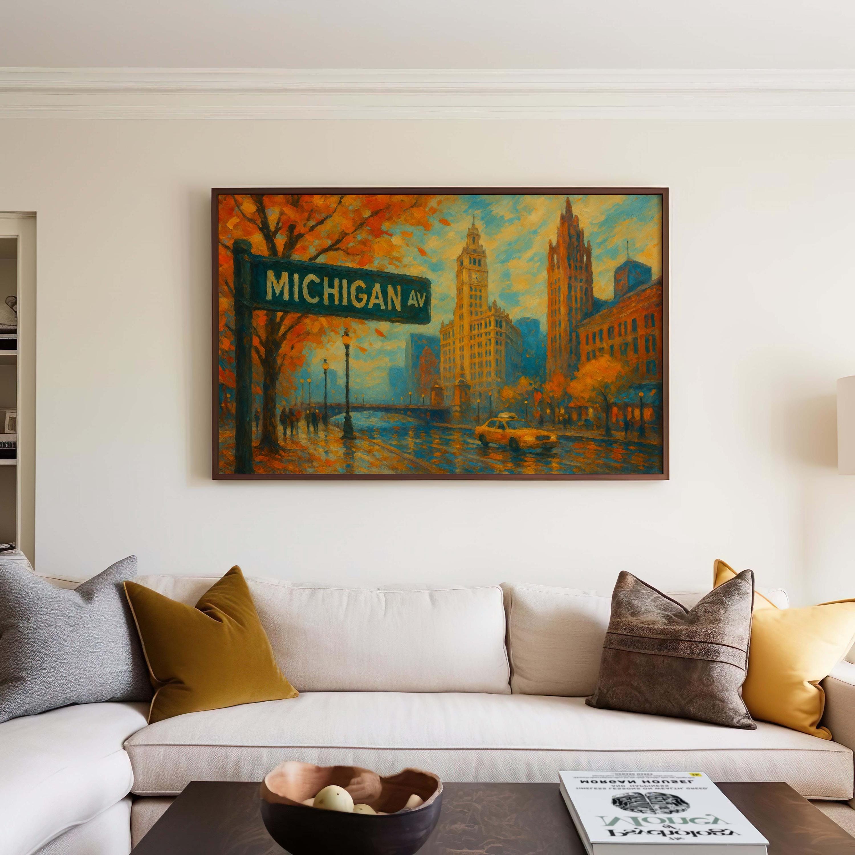 Michigan Avenue Print - Chicago, Illinois, USA