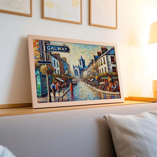 Galway Art Print - Ireland City Wall Art, Travel Poster, European Home Decor, Housewarming Gift, Irish Travel Print, Galway Ireland Artwork