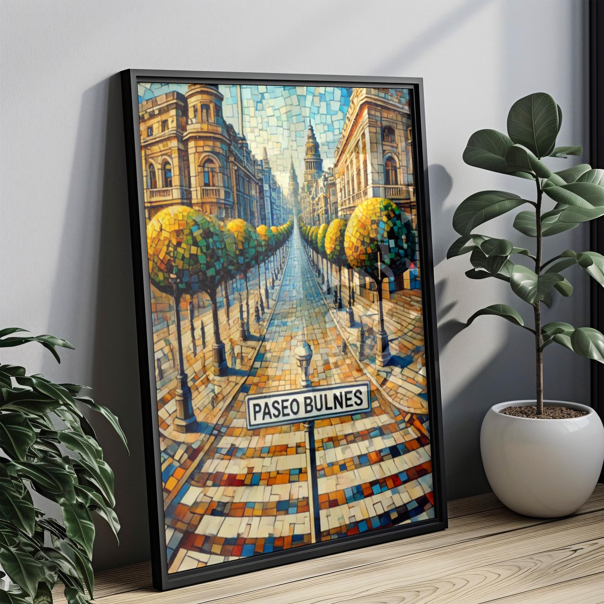 Paseo Bulnes Print Fine Art - Santiago, Chile