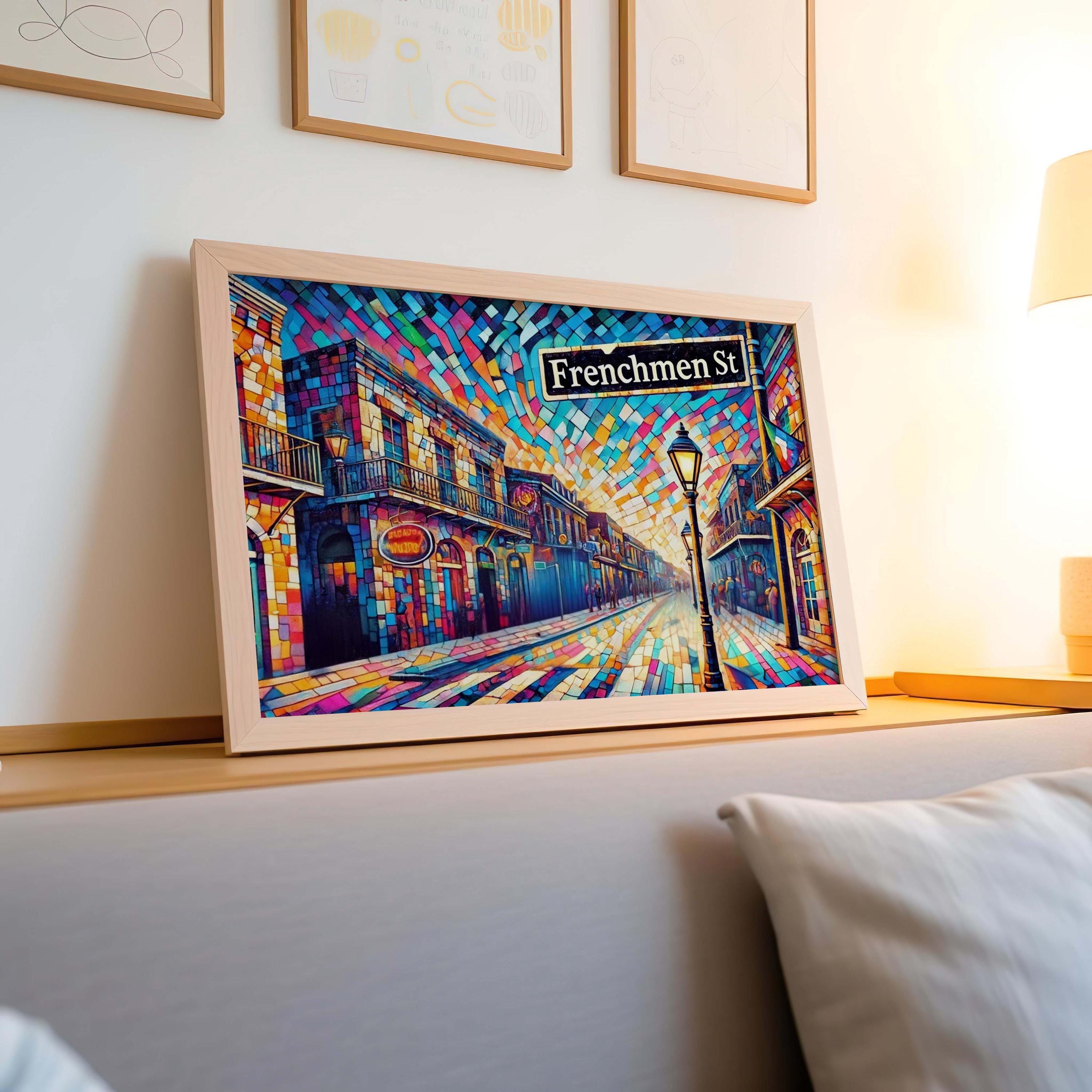 Frenchmen St Print - New Orleans, Louisiana, USA