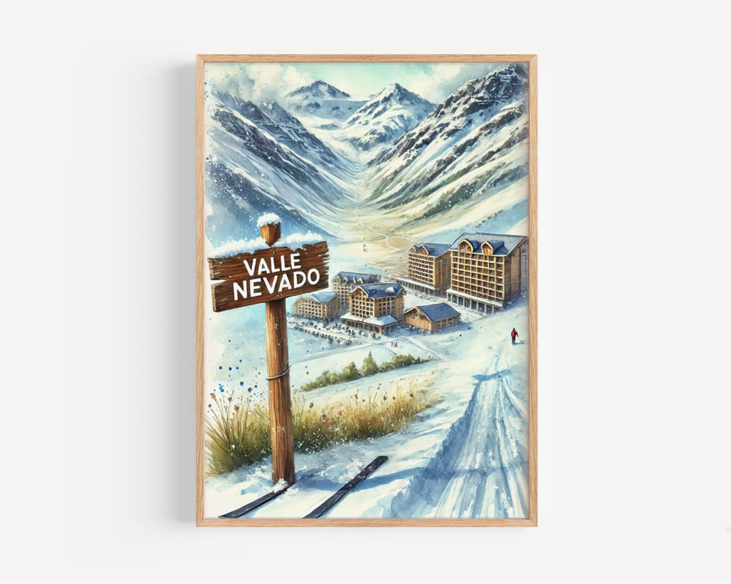 Valle Nevado Ski Resort Print - Chile