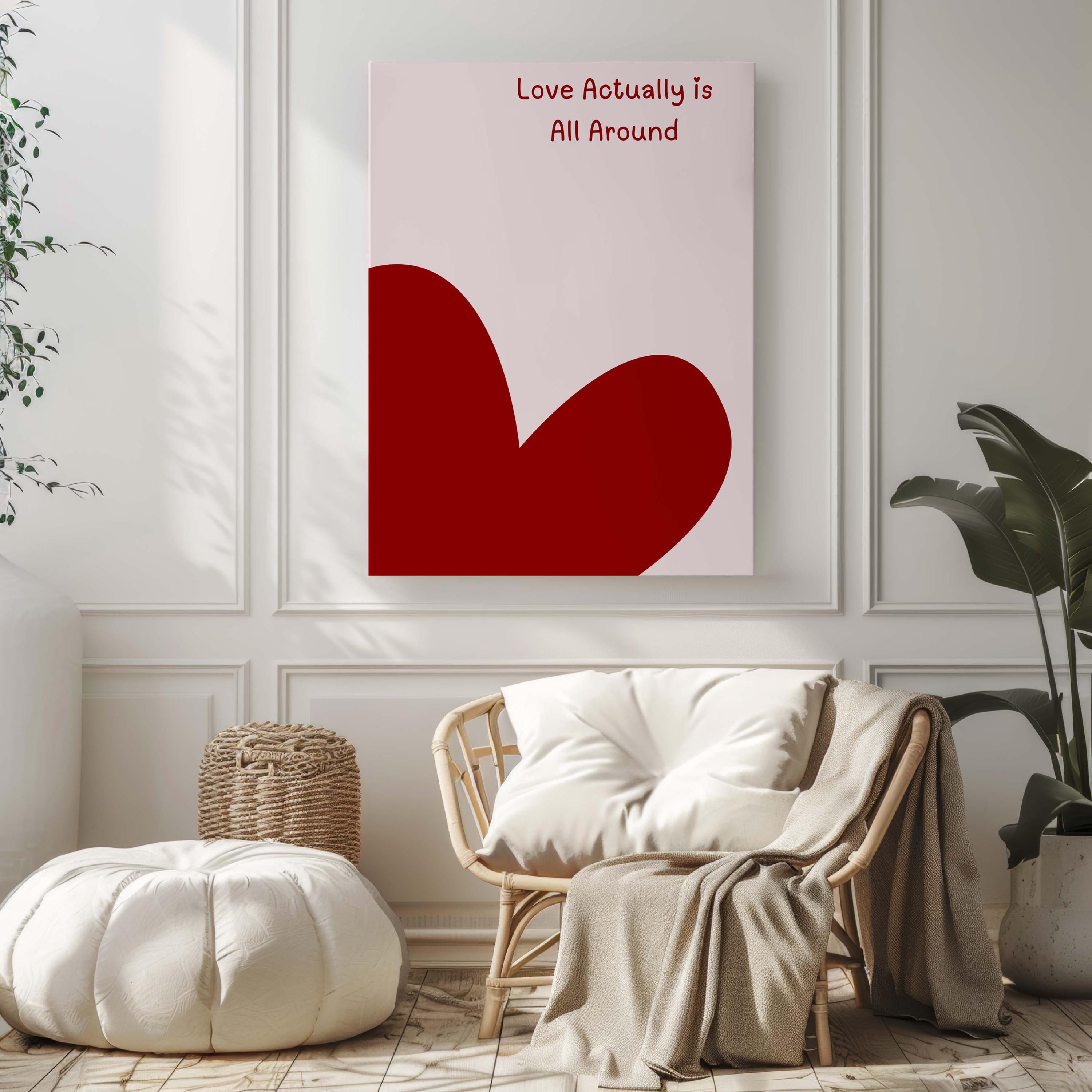 Dorm Love Is All Around Wall Art Decor