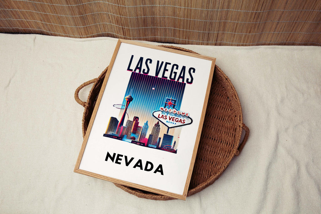 Las Vegas Print Vintage - Las Vegas, Nevada, USA