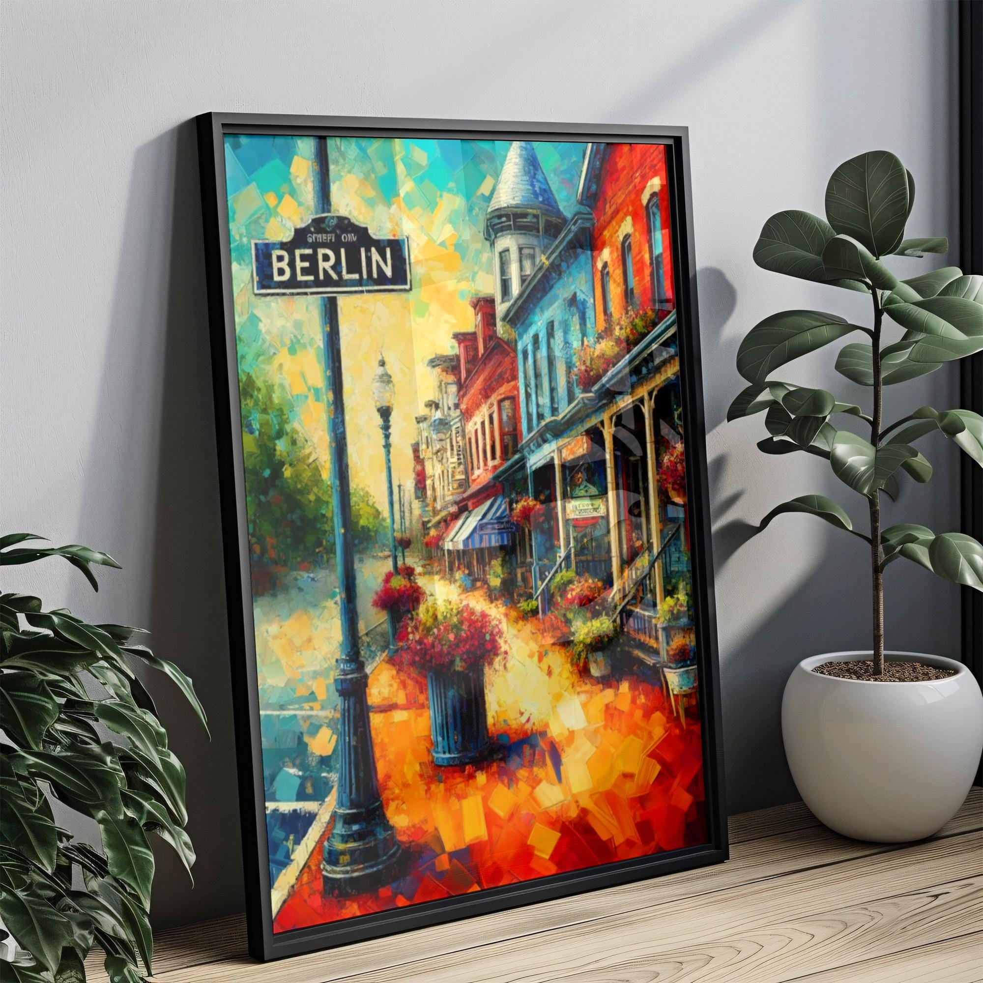Maryland Wall Art Travel Print - Berlin Poster American Decor Housewarming Gift, Unique Maryland Art for Home