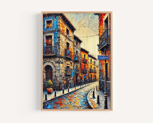 Toledo Art: Spain Wall Art Print, Toledo Travel Poster, European City Gift, Housewarming Decor, Spain Artwork for Home or Office