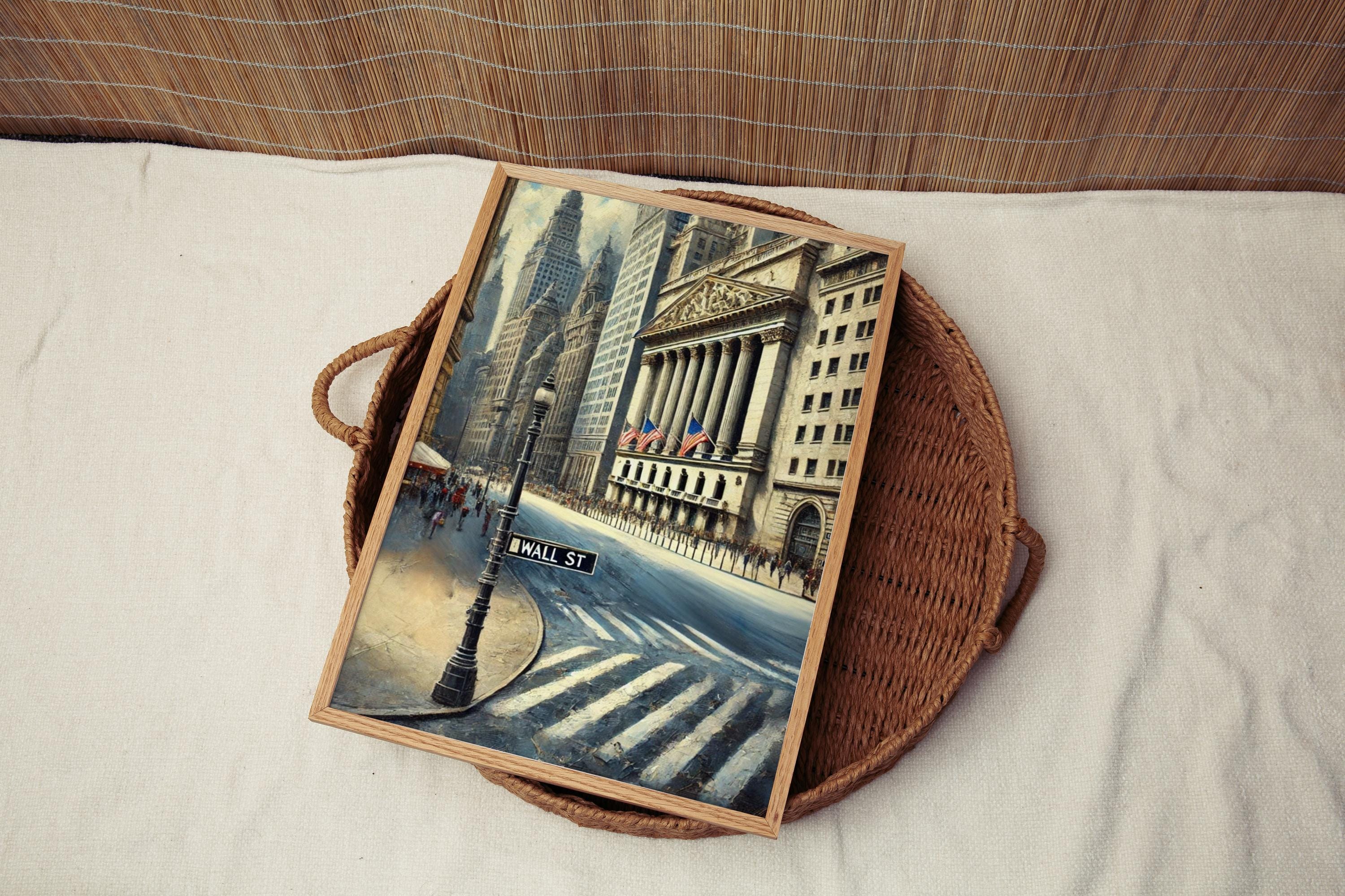 Wall Street Modern Print - New York, New York, USA