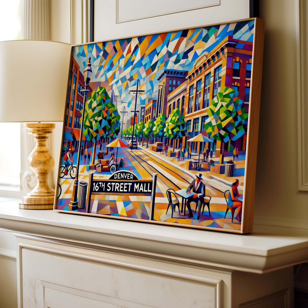16th Street Mall Print - Denver, Colorado, USA