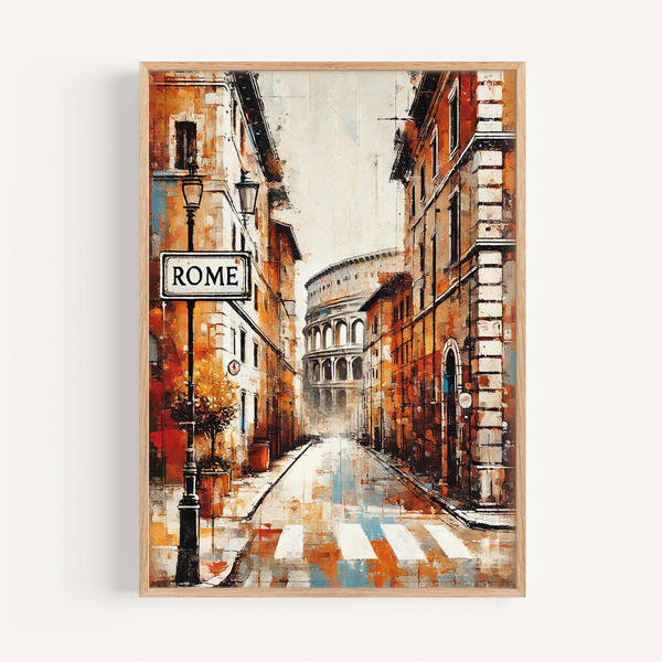Rome Wall Art Minimalist - Rome, Italy
