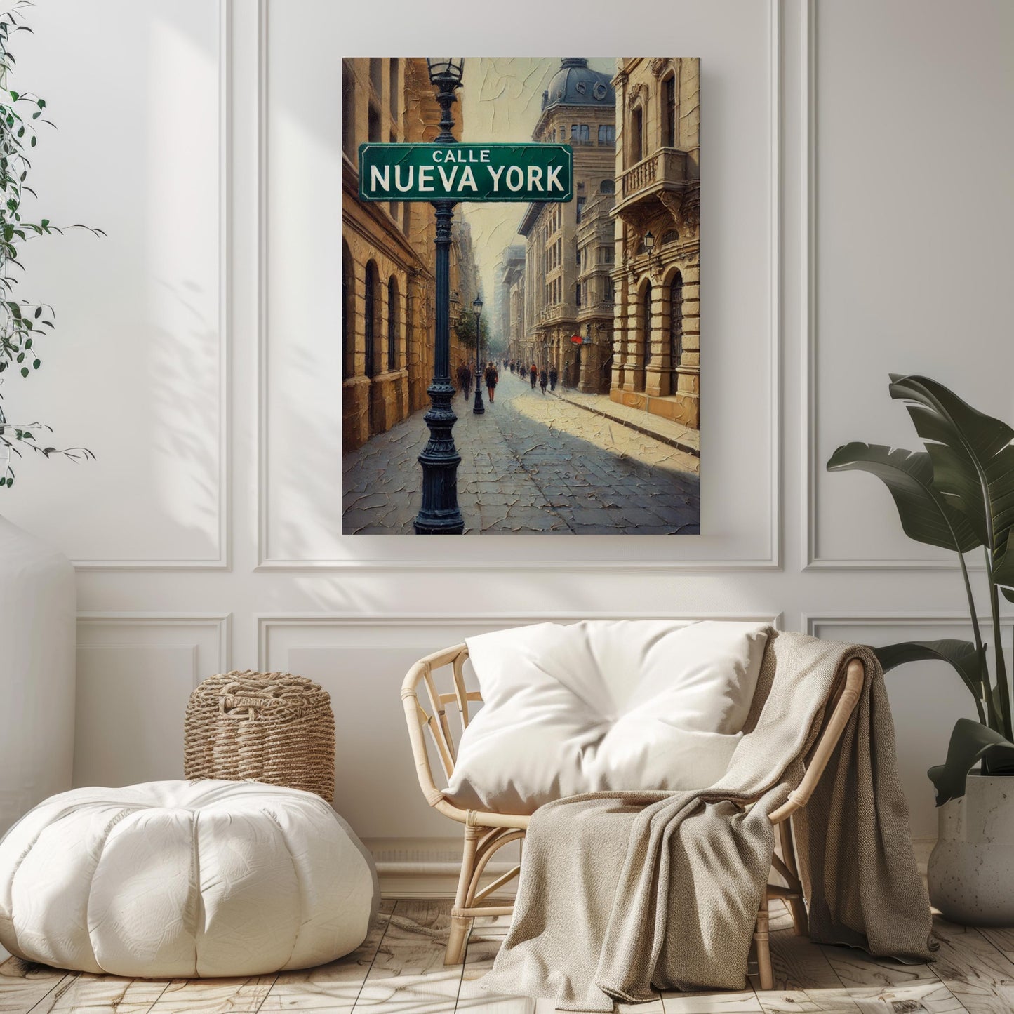 Calle Nueva York, Santiago Chile Art Print: Architectural Travel Souvenir