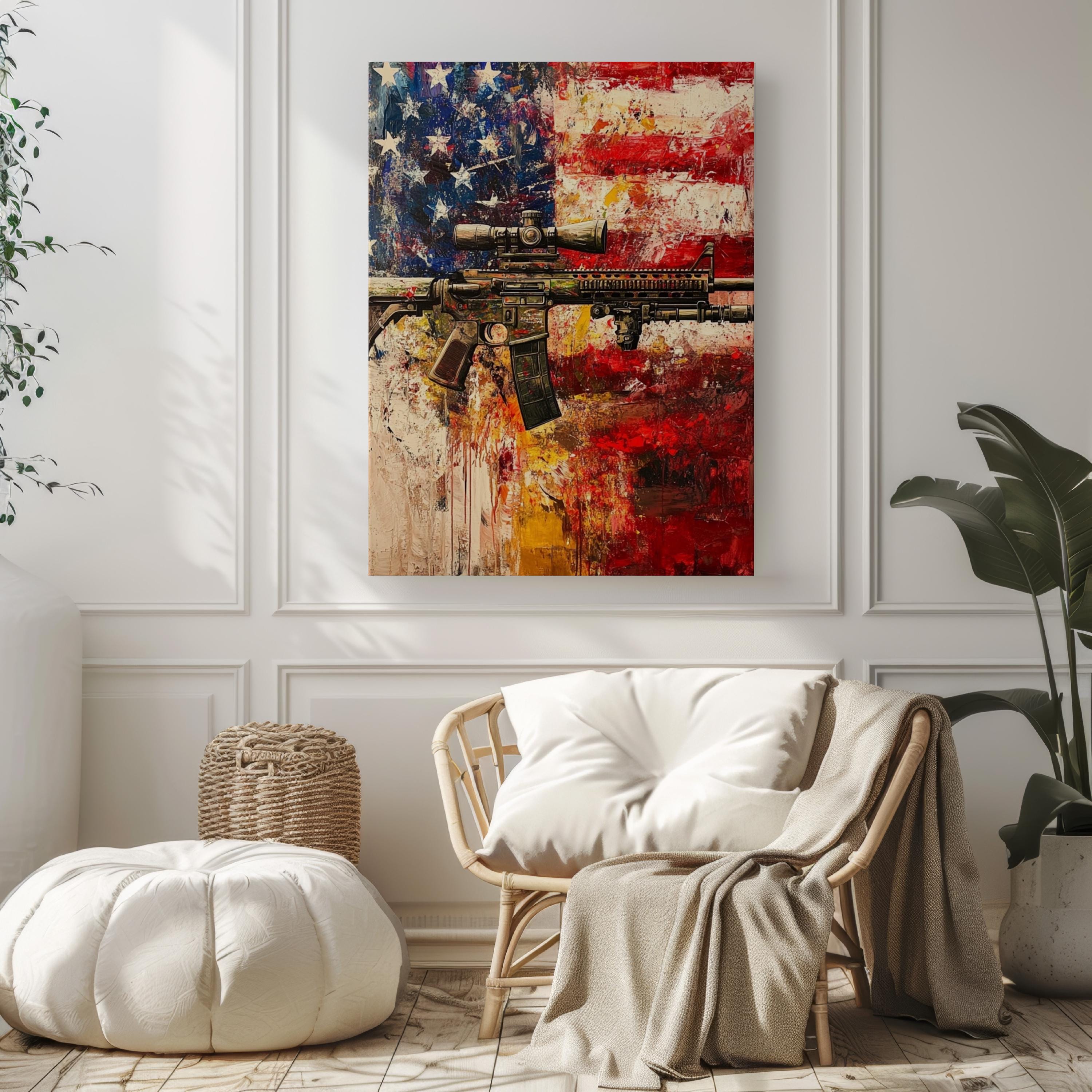 Vintage Gun Wall Art - United States