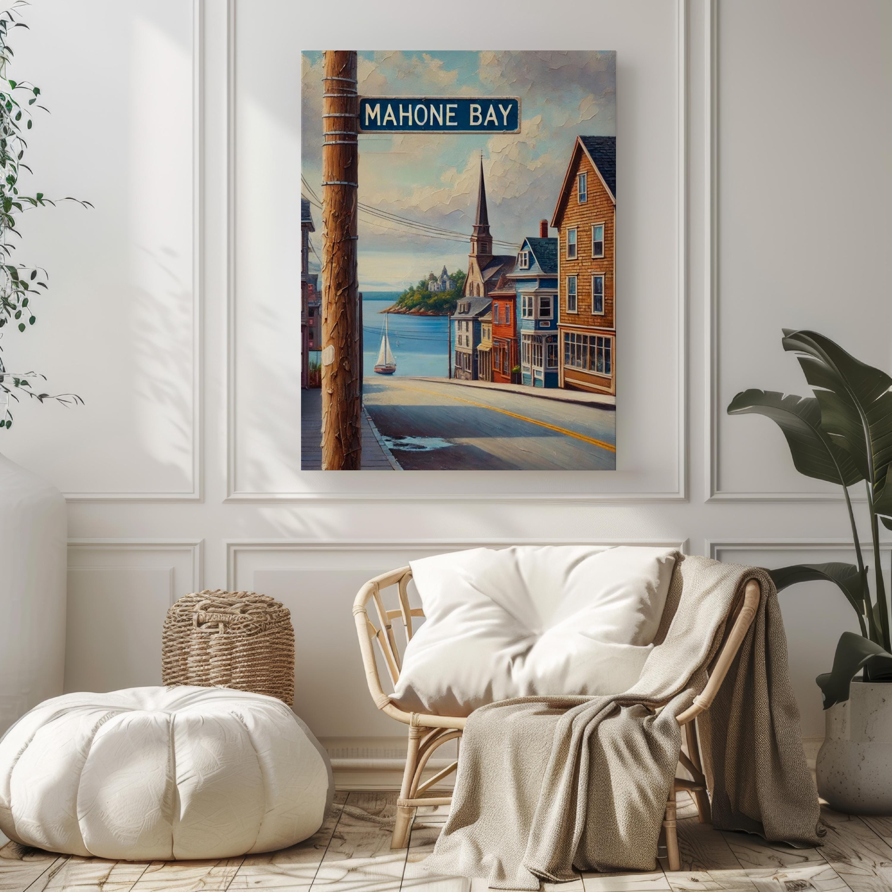 Mahone Bay Coastal Wall Art - Nova Scotia, Canada