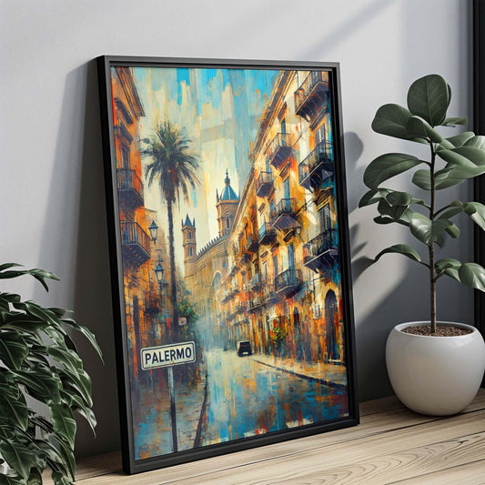 Palermo Art Wall Print - Italian Travel Poster, European Artwork, Italy Gift, Housewarming Decor, Palermo Artwork for Home & Office
