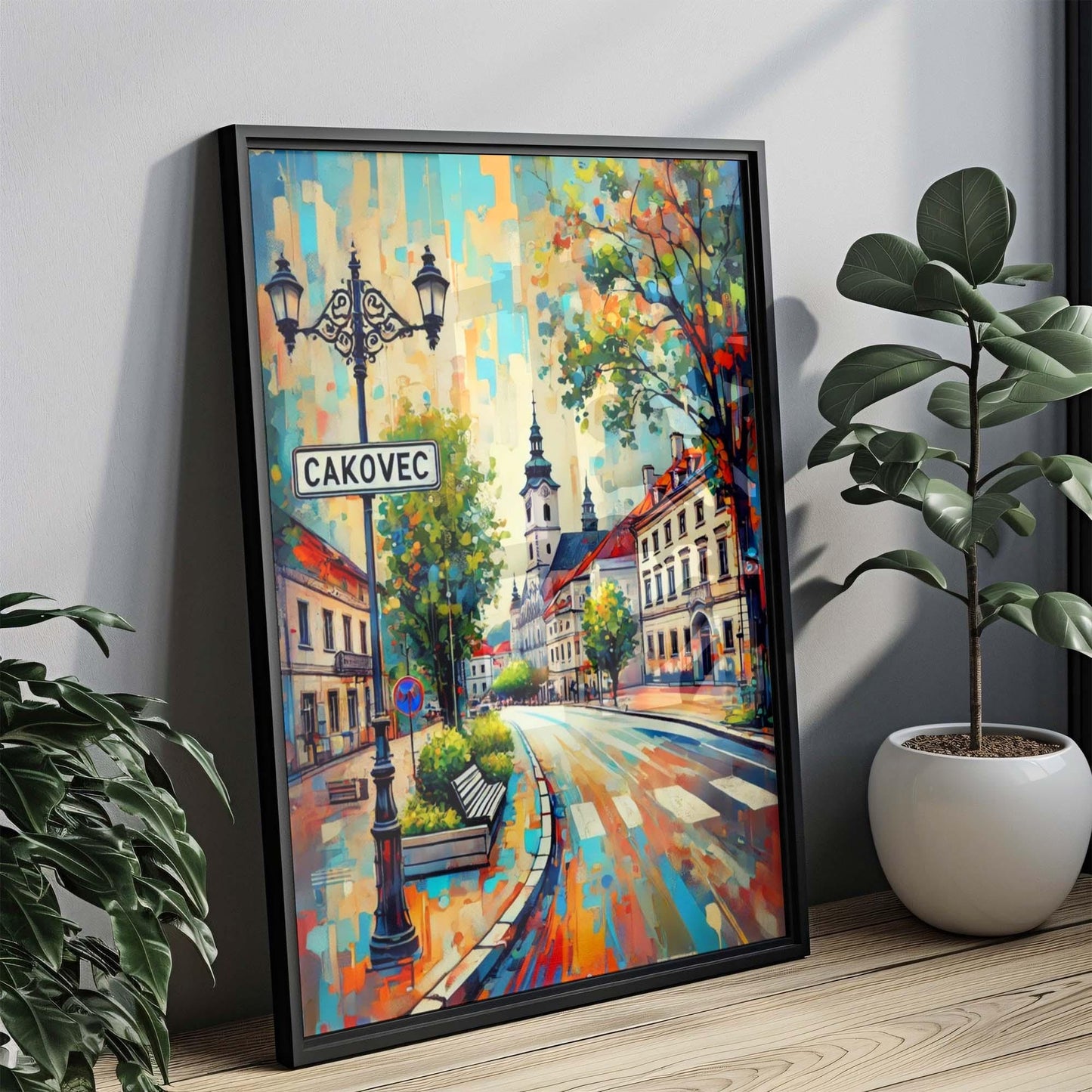 Cakovec Art Print - Croatian City Wall Art Travel Poster, European Home Decor & Housewarming Gift