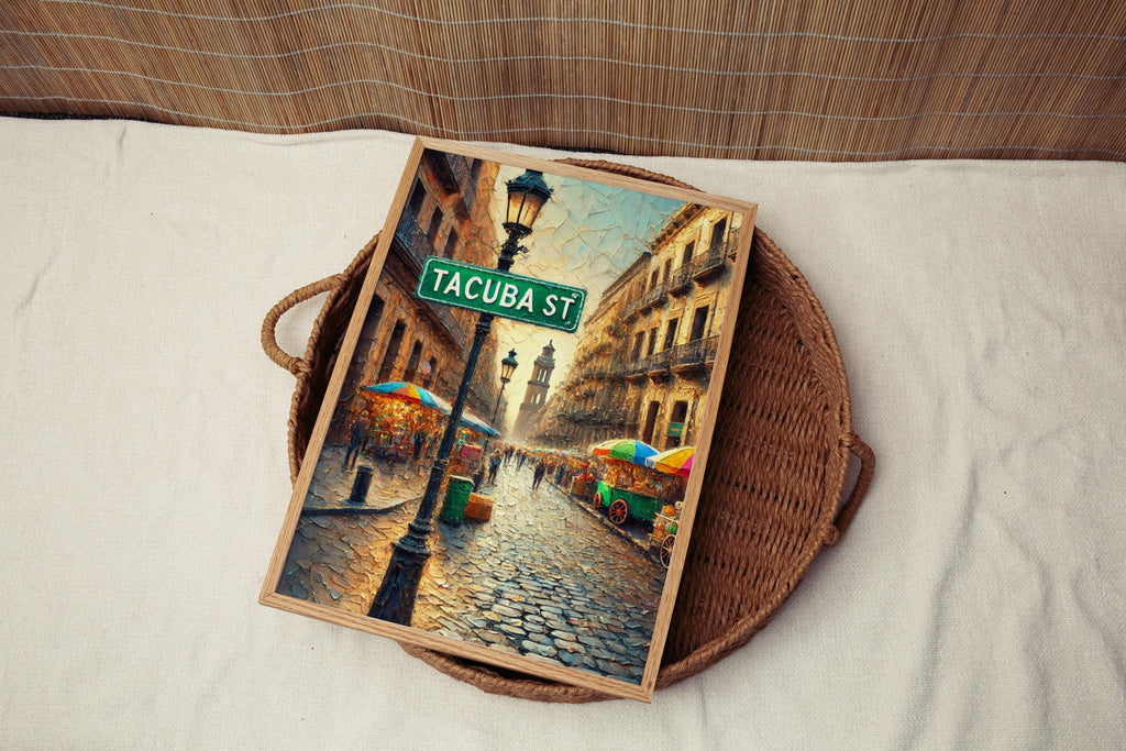 Tacuba Street Vintage Print - Mexico City, Mexico