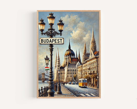 Budapest Art Print - Hungary City Wall Art, Travel Poster, European Home Decor, Housewarming Gift, Budapest Travel Print