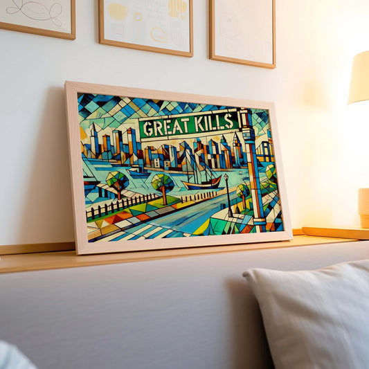 Great Kills Print - Staten Island Wall Art Travel Poster, New York Home Decor, Housewarming Gift, Unique Staten Island Gift Idea