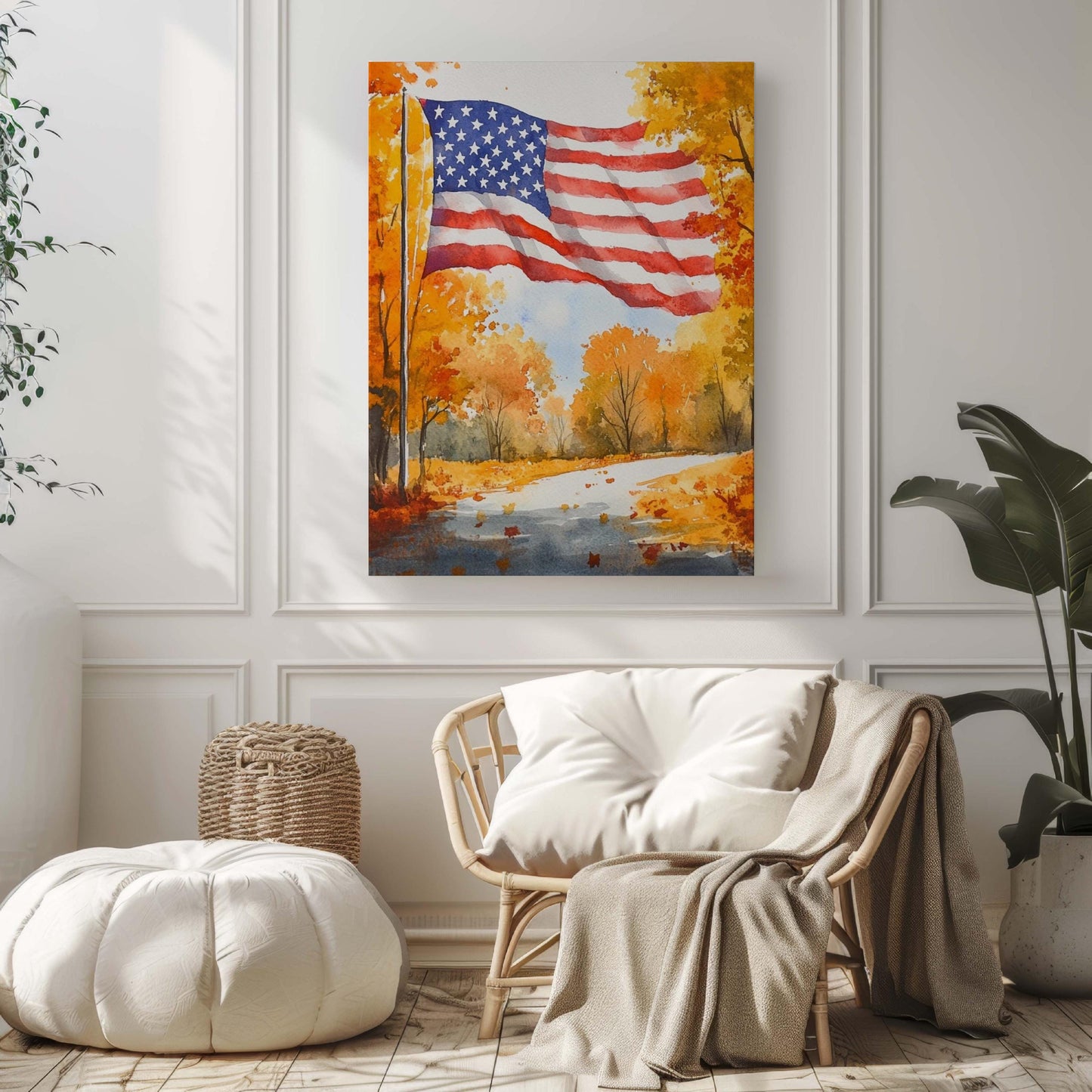 American Flag Artwork | Patriotic USA Wall Art | United States Home Decor | American Flag Print Poster | USA Decoration