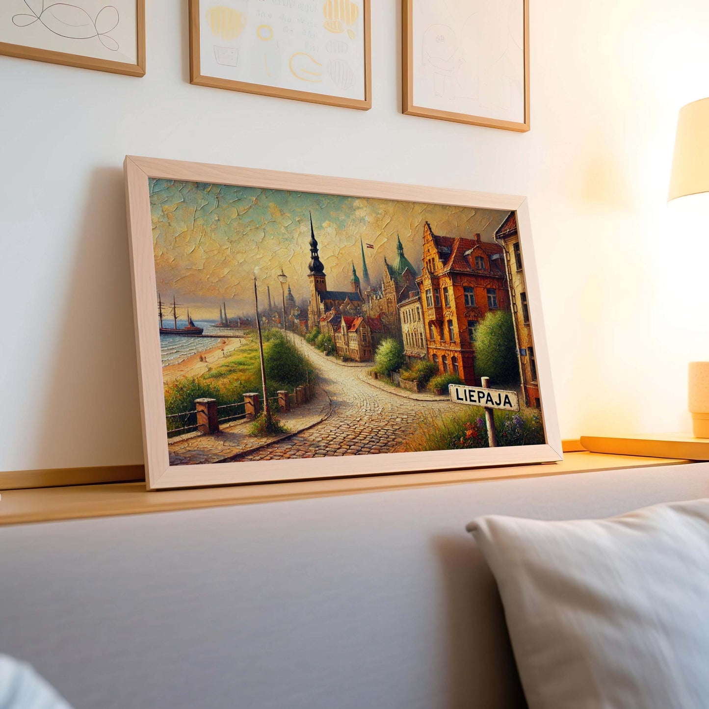 Liepaja Latvia Art Print: Baltic Seaside Town, Coastal Decor