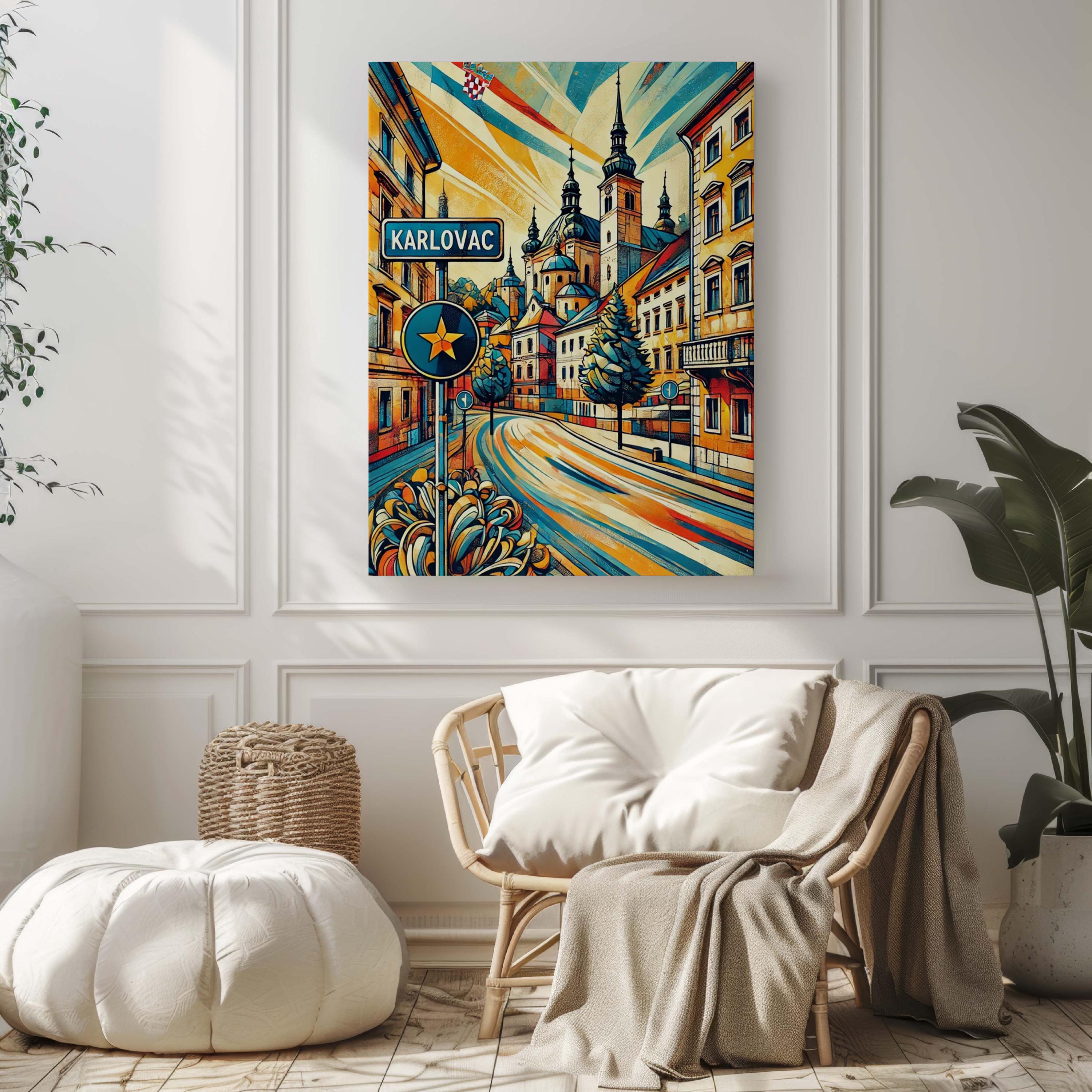 Karlovac Map Print - Karlovac, Croatia