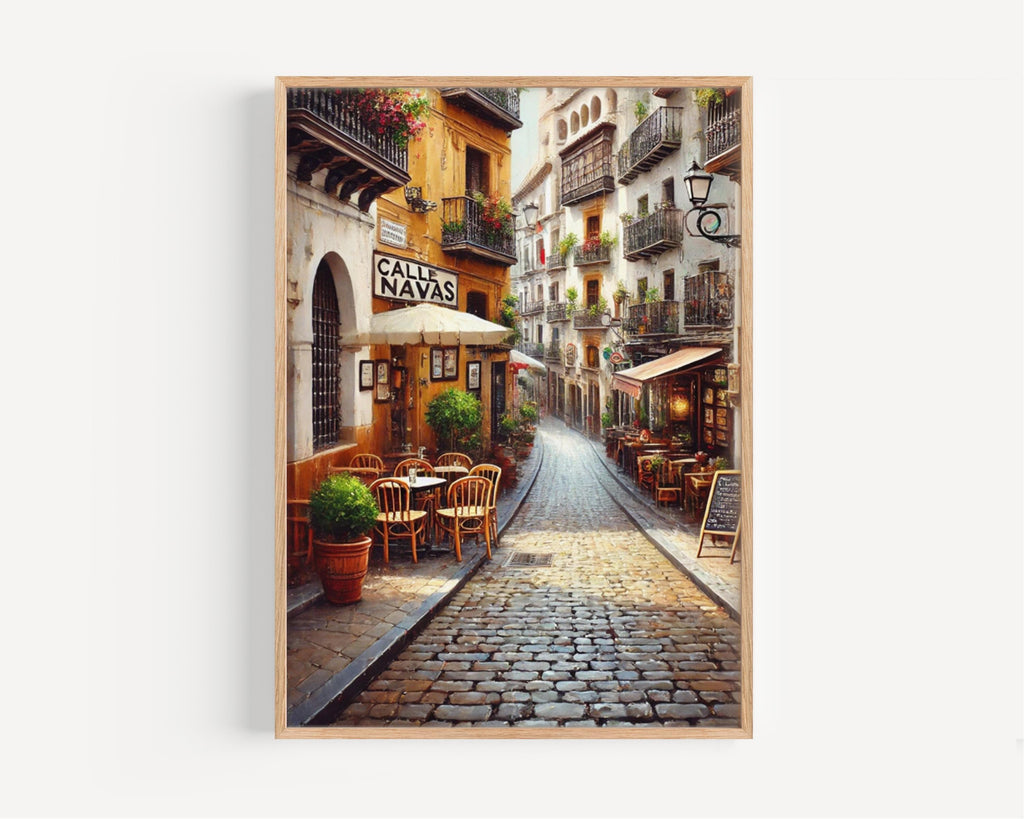 Calle Navas Street Sign Print - Granada, Spain
