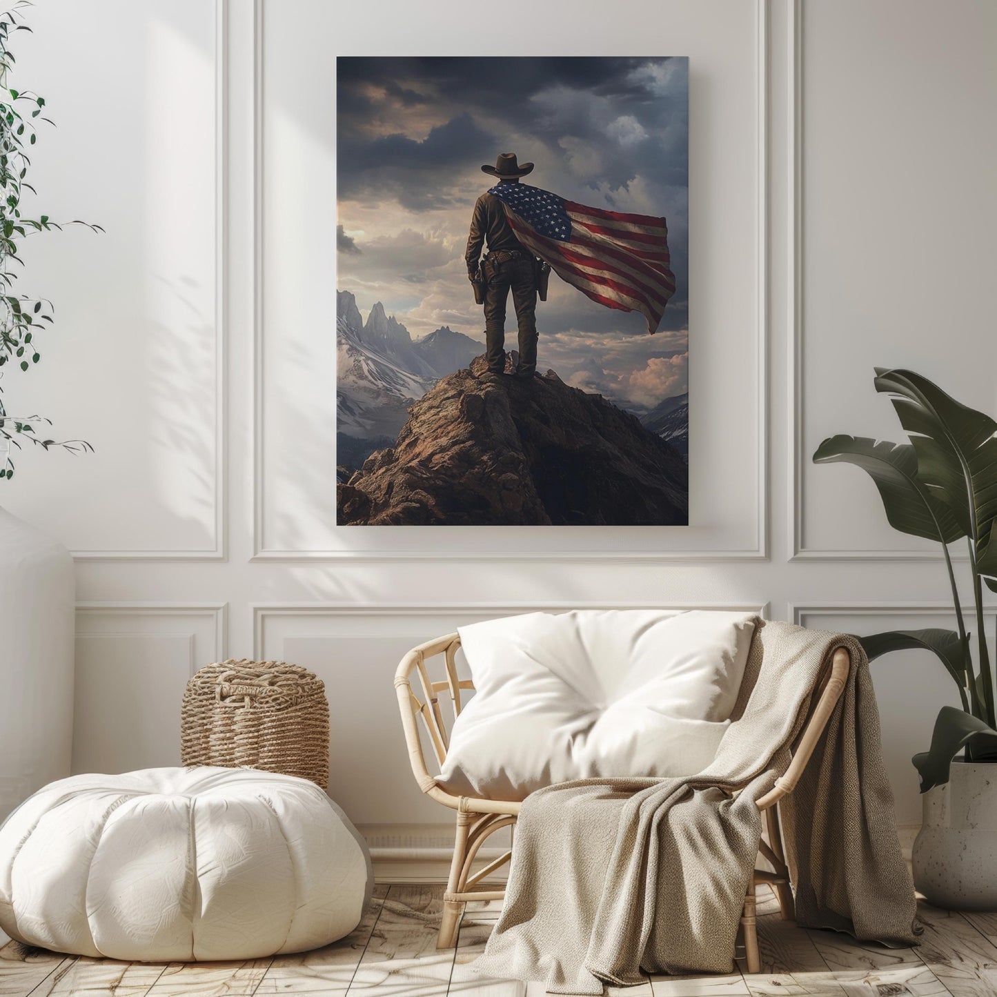 American Explorer | Abstract USA Wall Art | Patriotic Wall Art | USA Poster | United States | American Independence Artwork for Home Decor