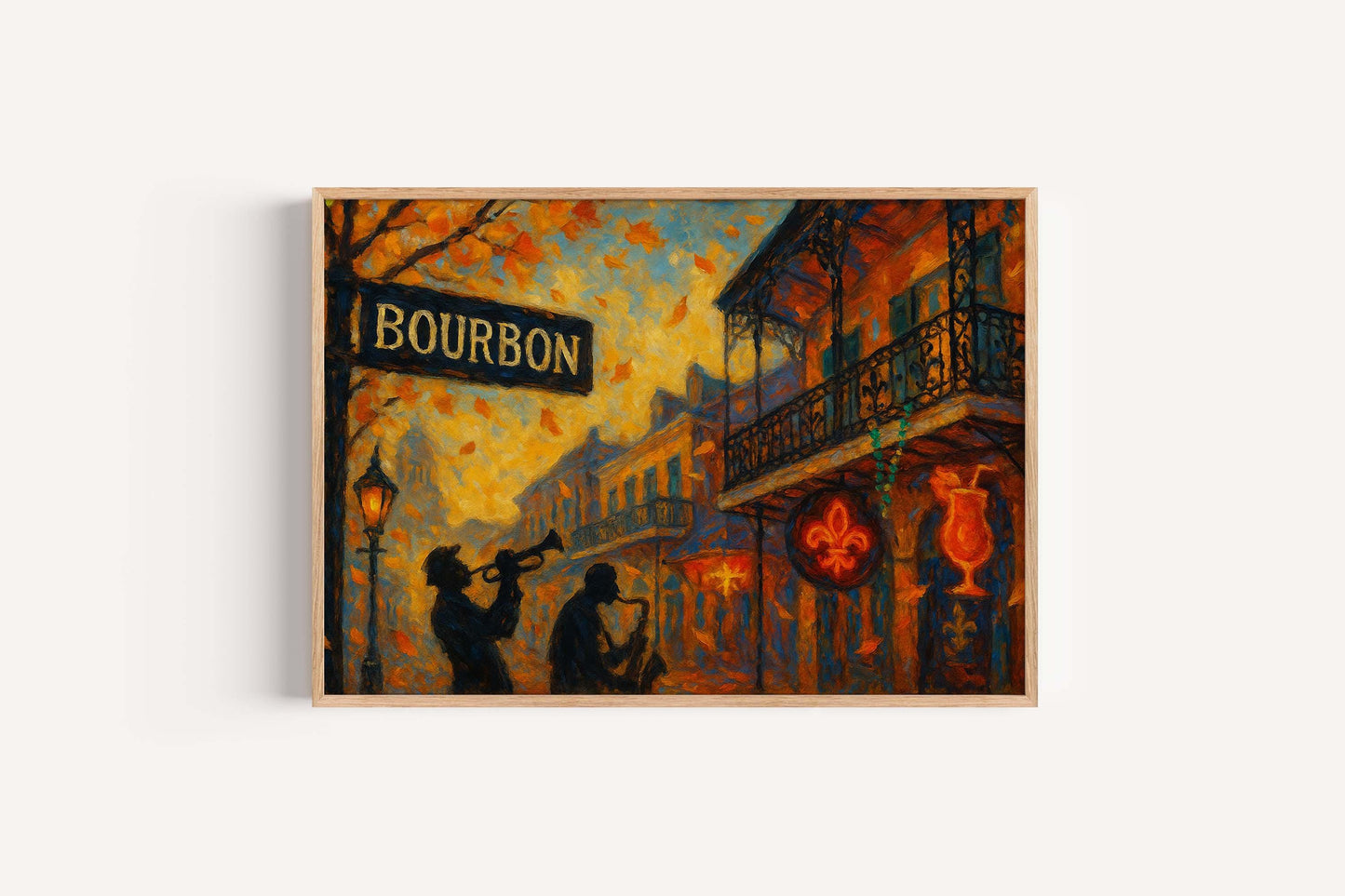 Bourbon Street Jazz Print – New Orleans Fall Wall Art