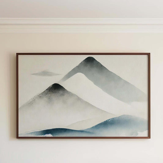 Nature Gift Mountain Wall Art Snowy Print Nature Decor Housewarming Family New Home Gift