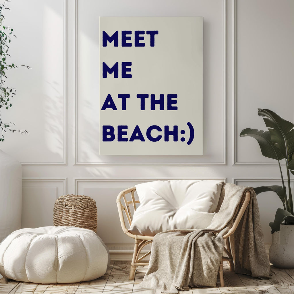 Beach Print Dorm Decor
