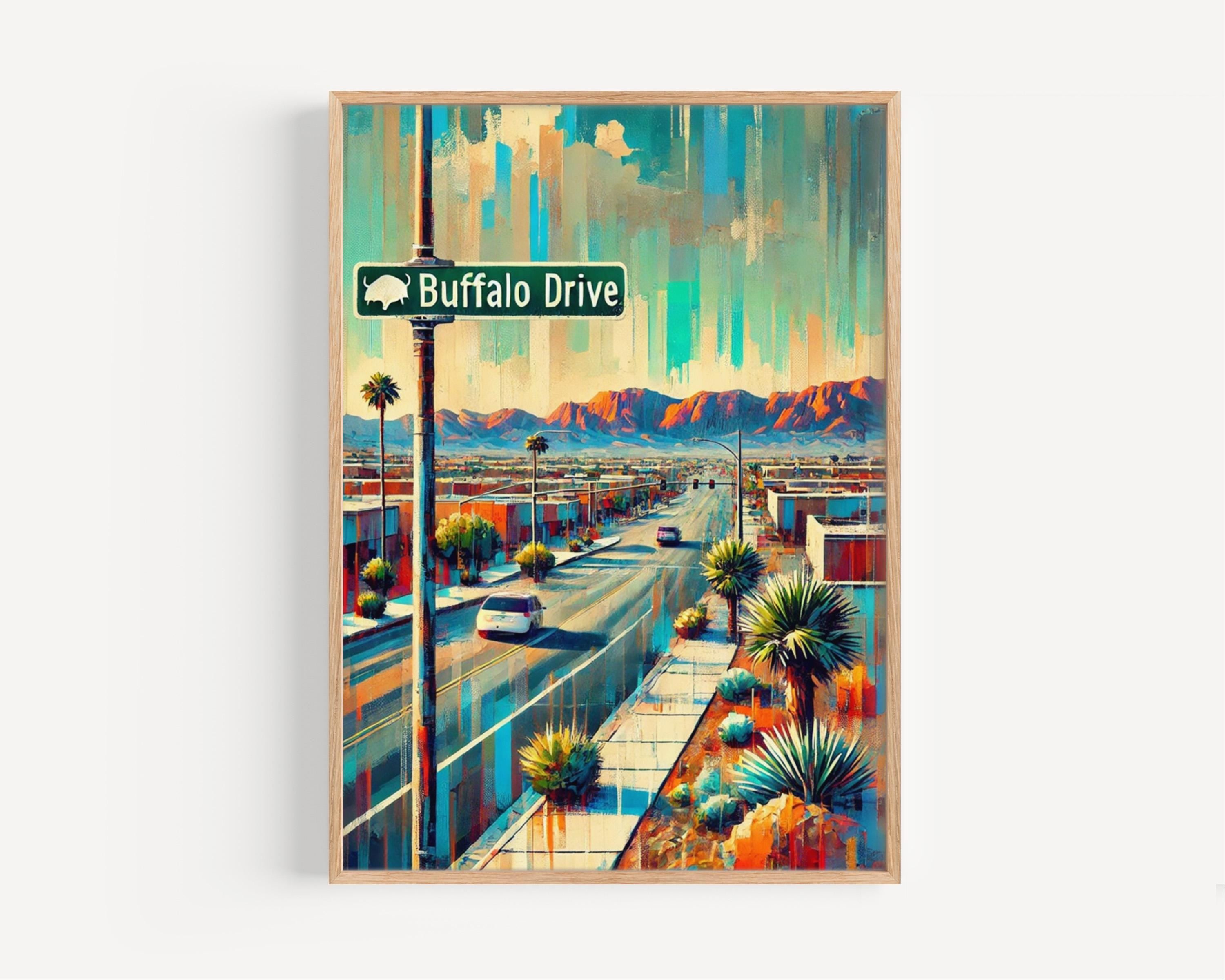 Buffalo Dr Print - Las Vegas, Nevada, USA