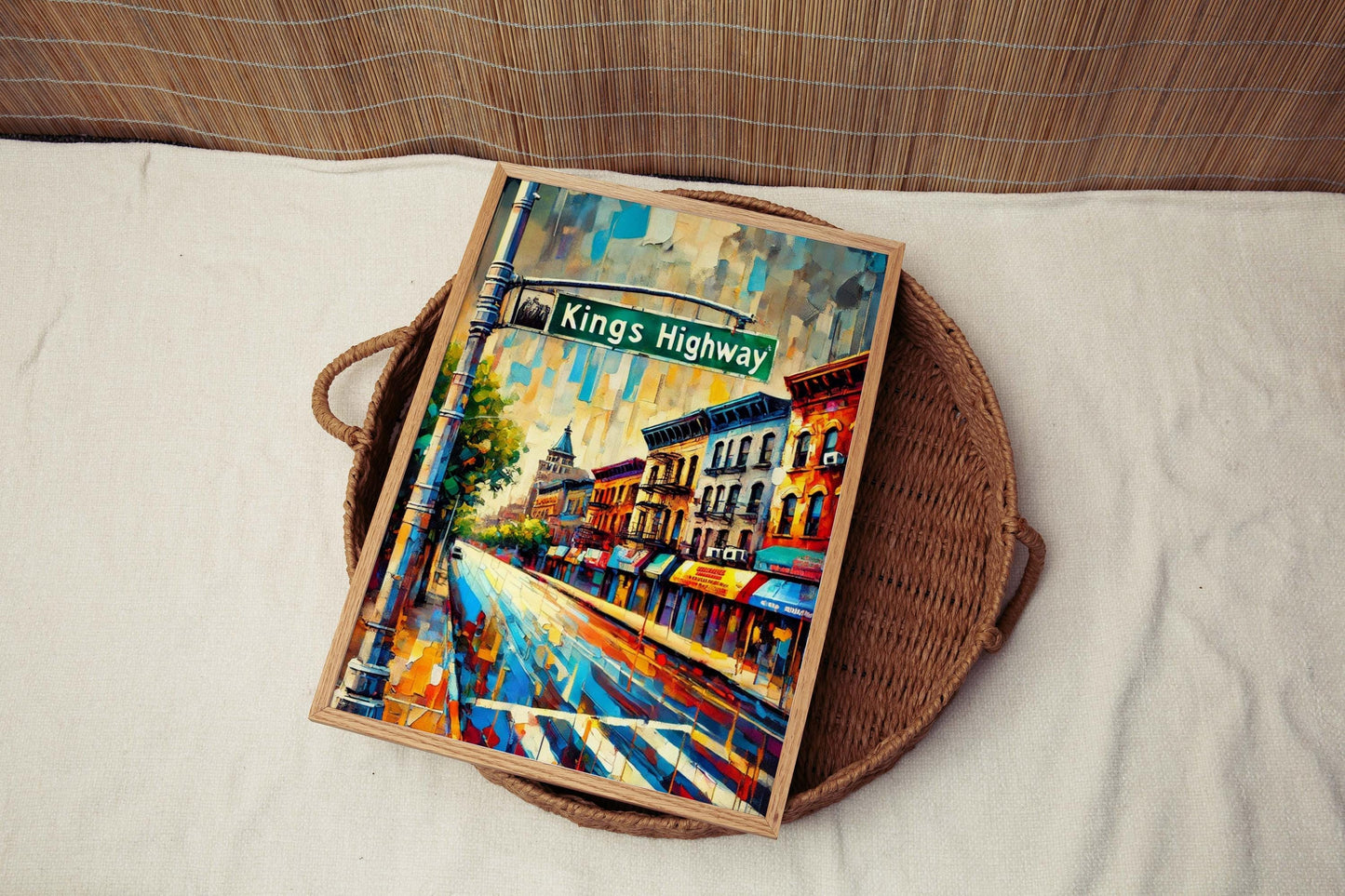 Kings Highway Print - Brooklyn Wall Art Travel Poster, New York Artwork, Housewarming Gift, Kings Highway Travel Print, Brooklyn Gift