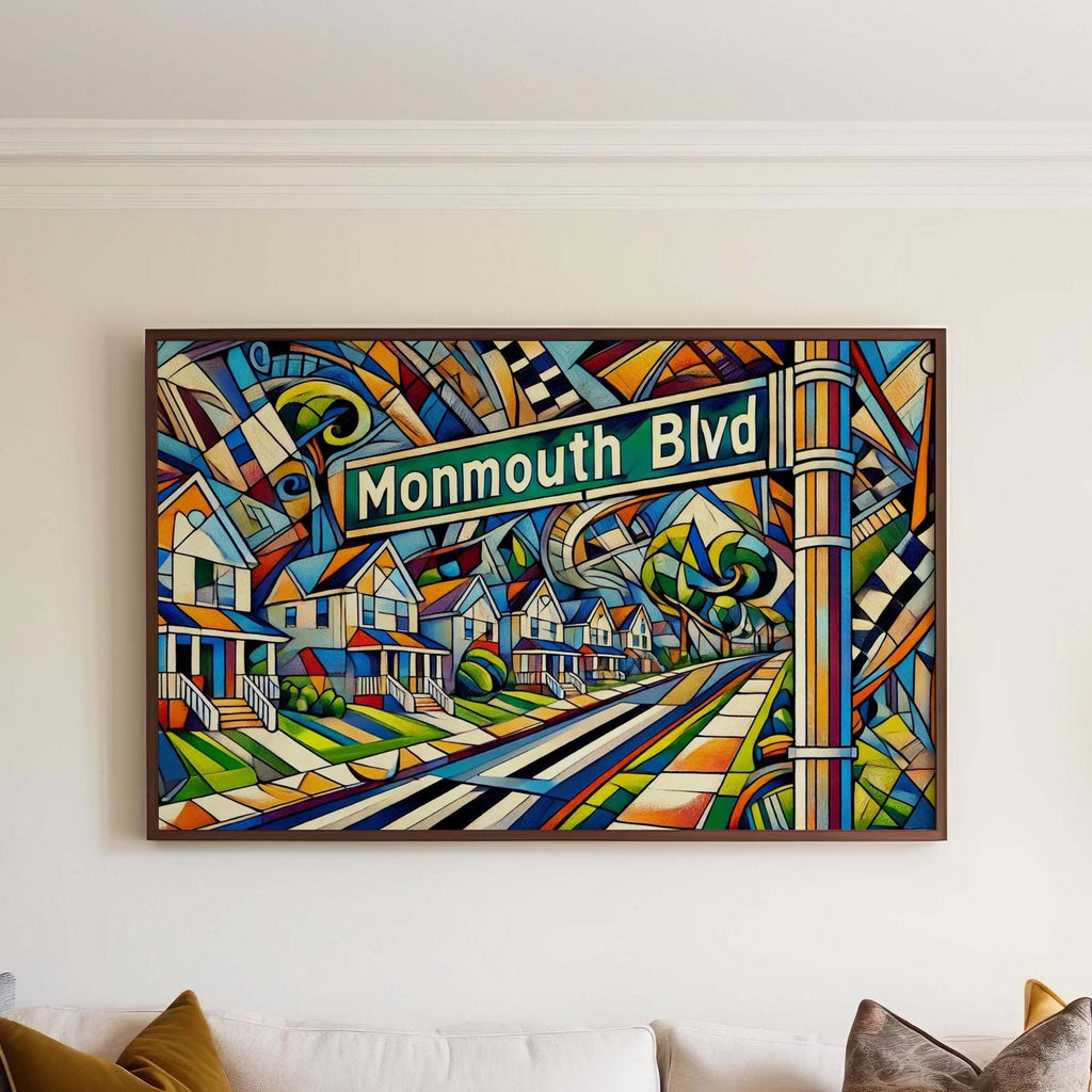 Monmouth Boulevard Print - Oceanport, New Jersey, USA