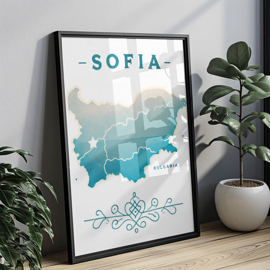 Bulgaria Sofia Wall Art Print – Travel Decor, Bulgaria Gift, Housewarming & Home Artwork, Unique Bulgarian Travel Poster
