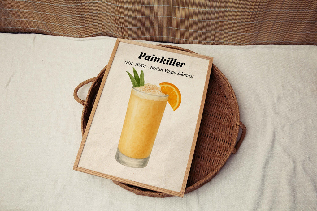 Painkiller Cocktail Poster Minimalist