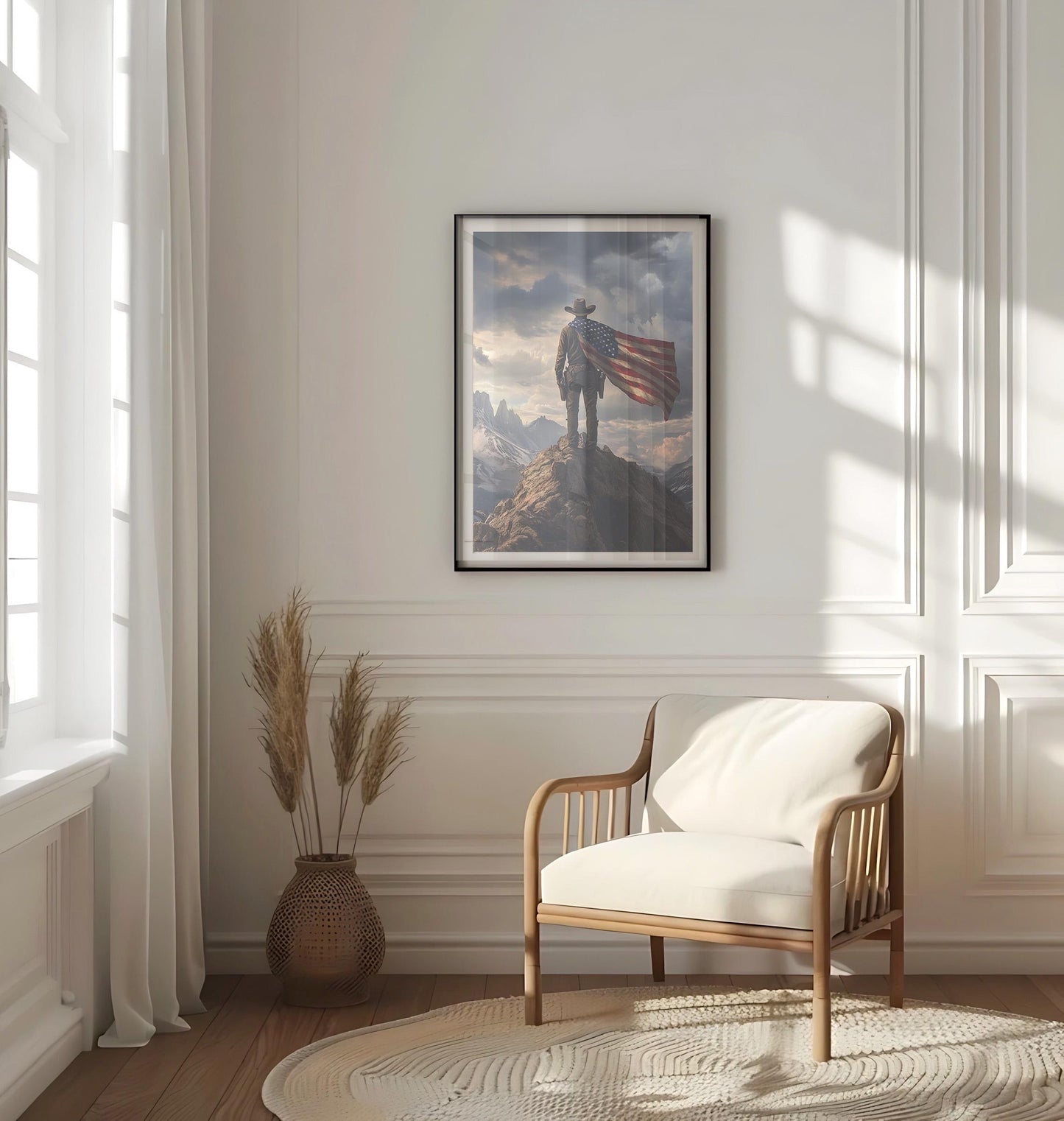 American Explorer | Abstract USA Wall Art | Patriotic Wall Art | USA Poster | United States | American Independence Artwork for Home Decor