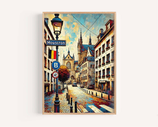 Mouscron Wall Print - Mouscron, Belgium