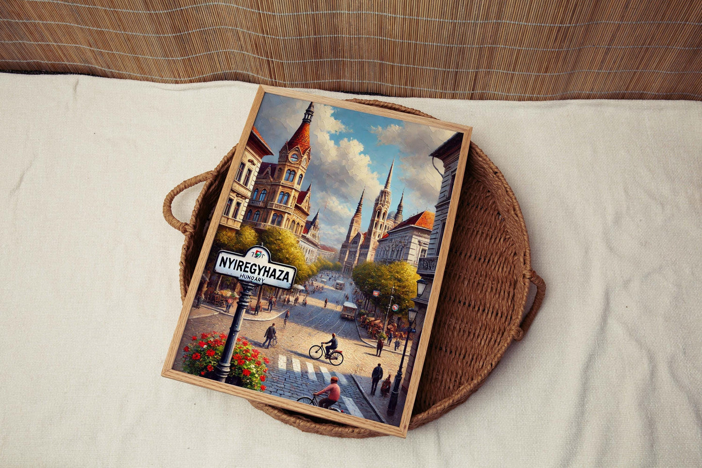 Nyiregyhaza Art Print - Hungary City Wall Art, Travel Poster, Housewarming Gift, Nyiregyhaza Travel Decor, Hungarian Artwork Gift
