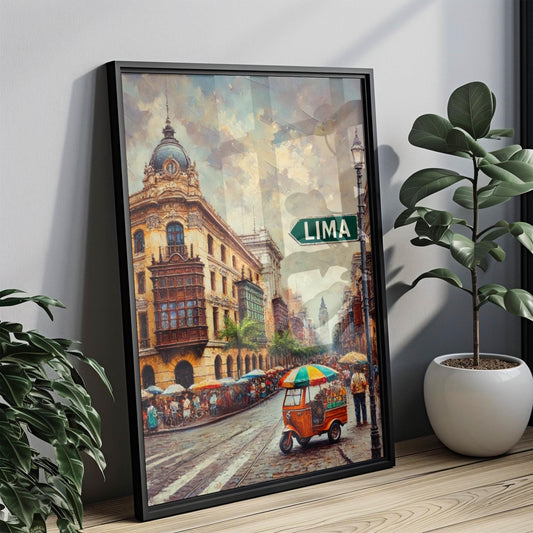 Decor Peru Wall Art Lima Print Travel Poster South America Decor Gift Souvenir Housewarming Home Art