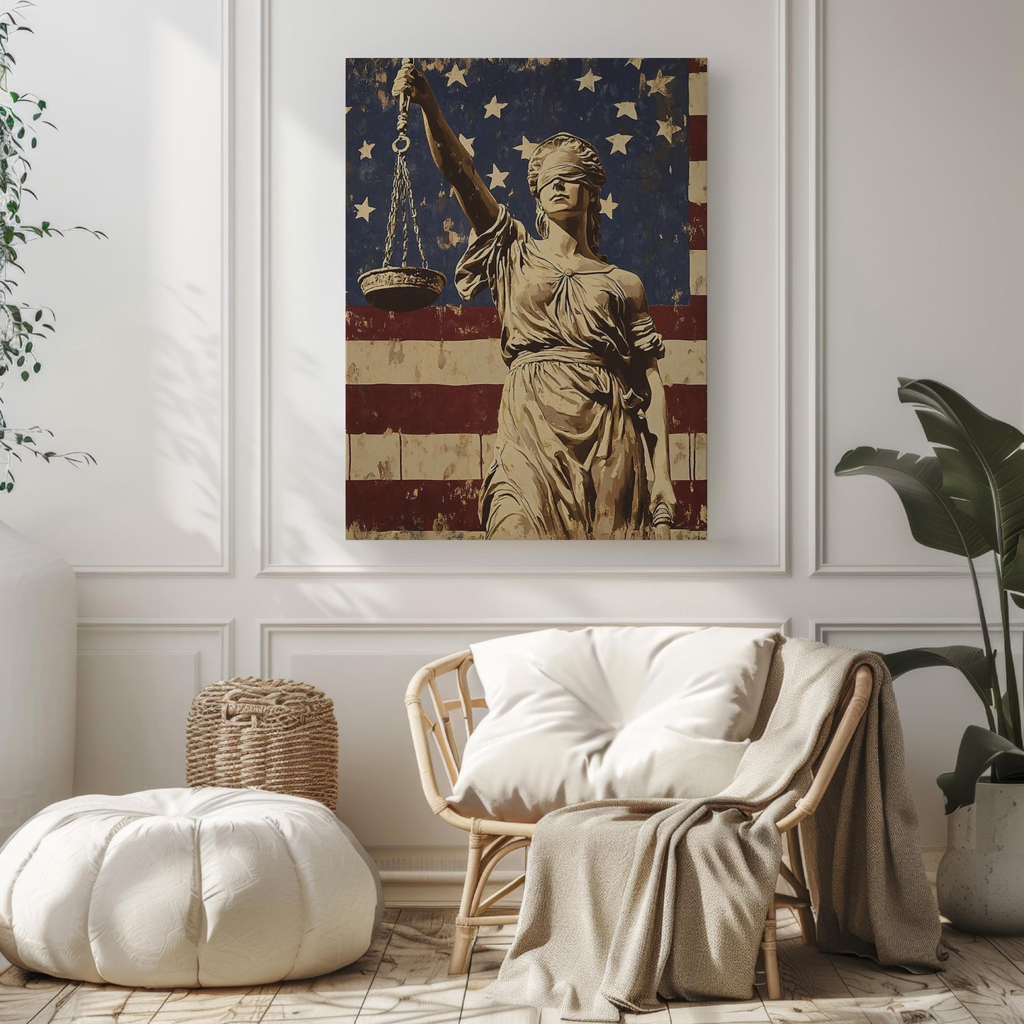 American Equality USA Wall Art Patriotic United States Poster Independence Day Abstract Home Decor Artwork