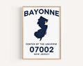 Bayonne Print - Bayonne, New Jersey, USA