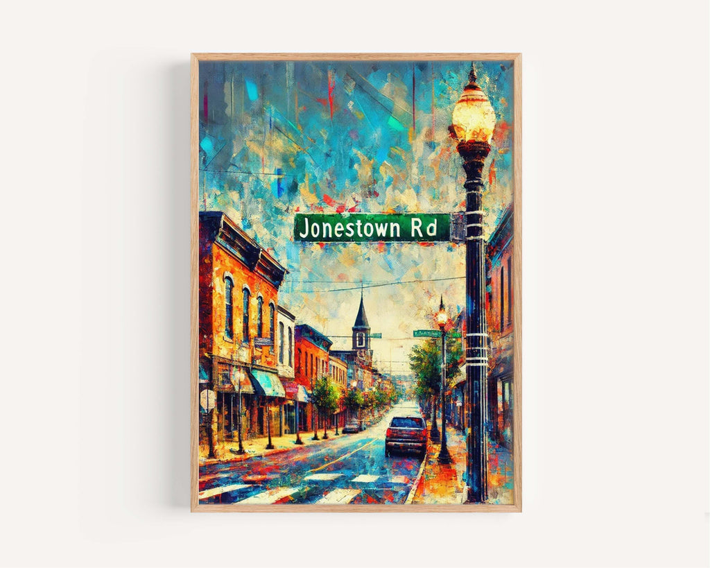 Jonestown Road Print - Harrisburg, Pennsylvania, USA