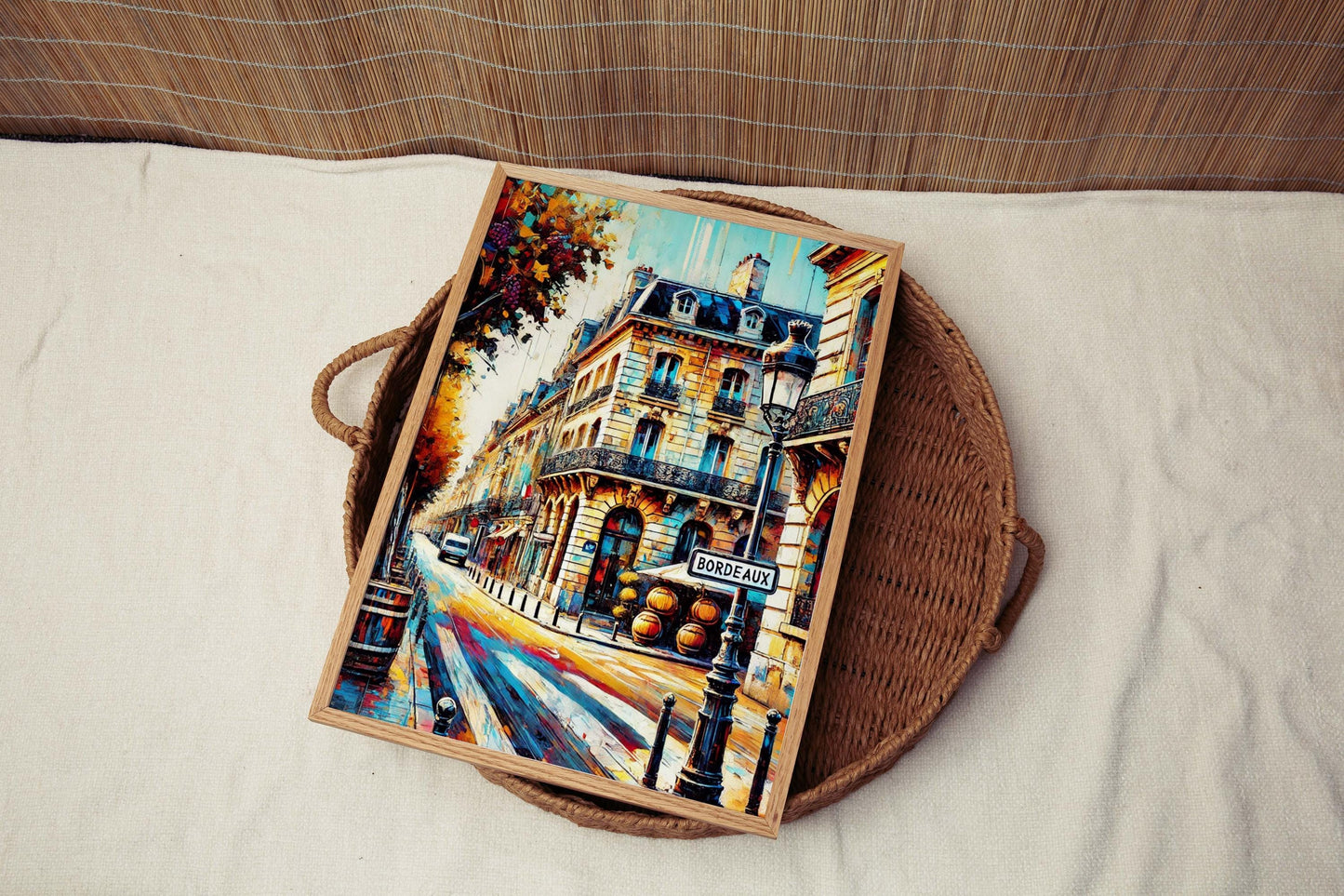 Bordeaux Art Print - French Wall Art Travel Poster, European Home Decor, France Gift, Bordeaux Artwork, Housewarming Present