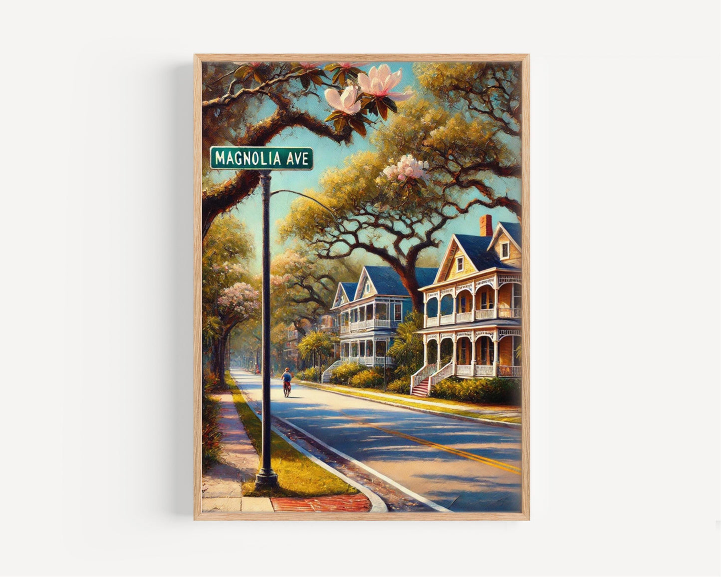 Magnolia Ave Wall Art Orlando Florida Print, Cityscape Travel Poster, Housewarming Gift, Downtown Energy, House Art Decor, Personalized Gift